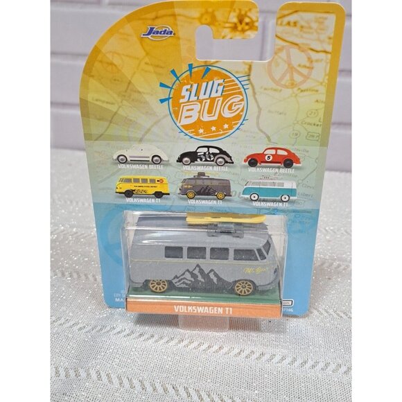 Jada Punch Buggy Slug Bug Volkswagen T1 "Mt. Bear" Diecast Model Van Ski - Picture 6 of 6
